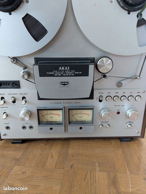 Magnétophone à Bande Akai GX-630D - Vintage Hi-Fi - Pour Pièces Ou Réparation