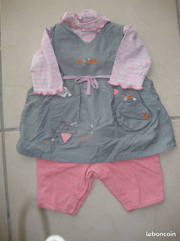 Lot 4 vêtements Bébé Fille 3 mois (image 2)