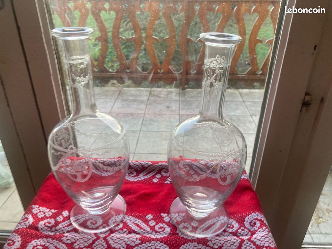 2 carafes en cristal (image 1)