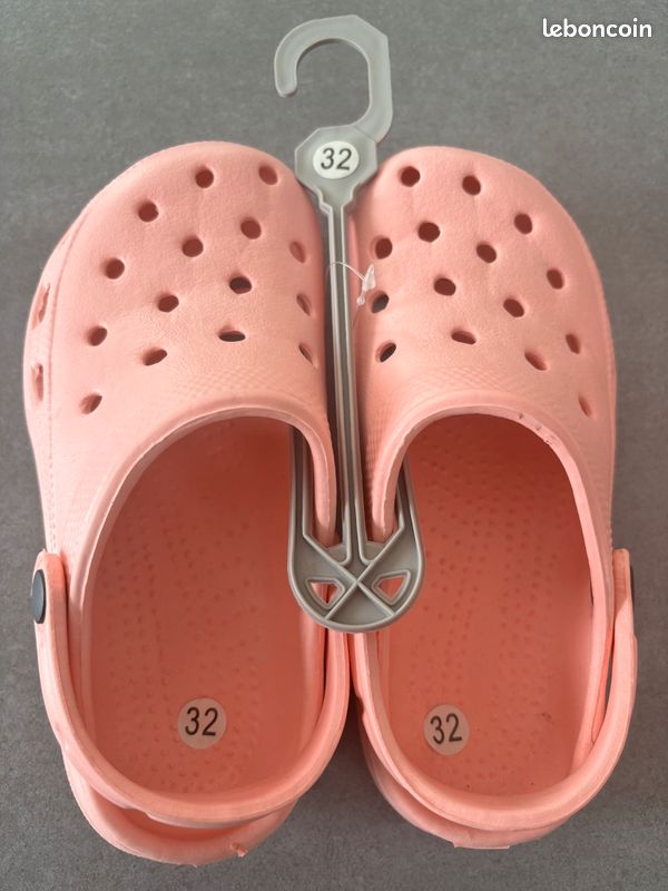 Sandale sabot type Crocs 32 chaussures détente croc rose 32 (image 1)