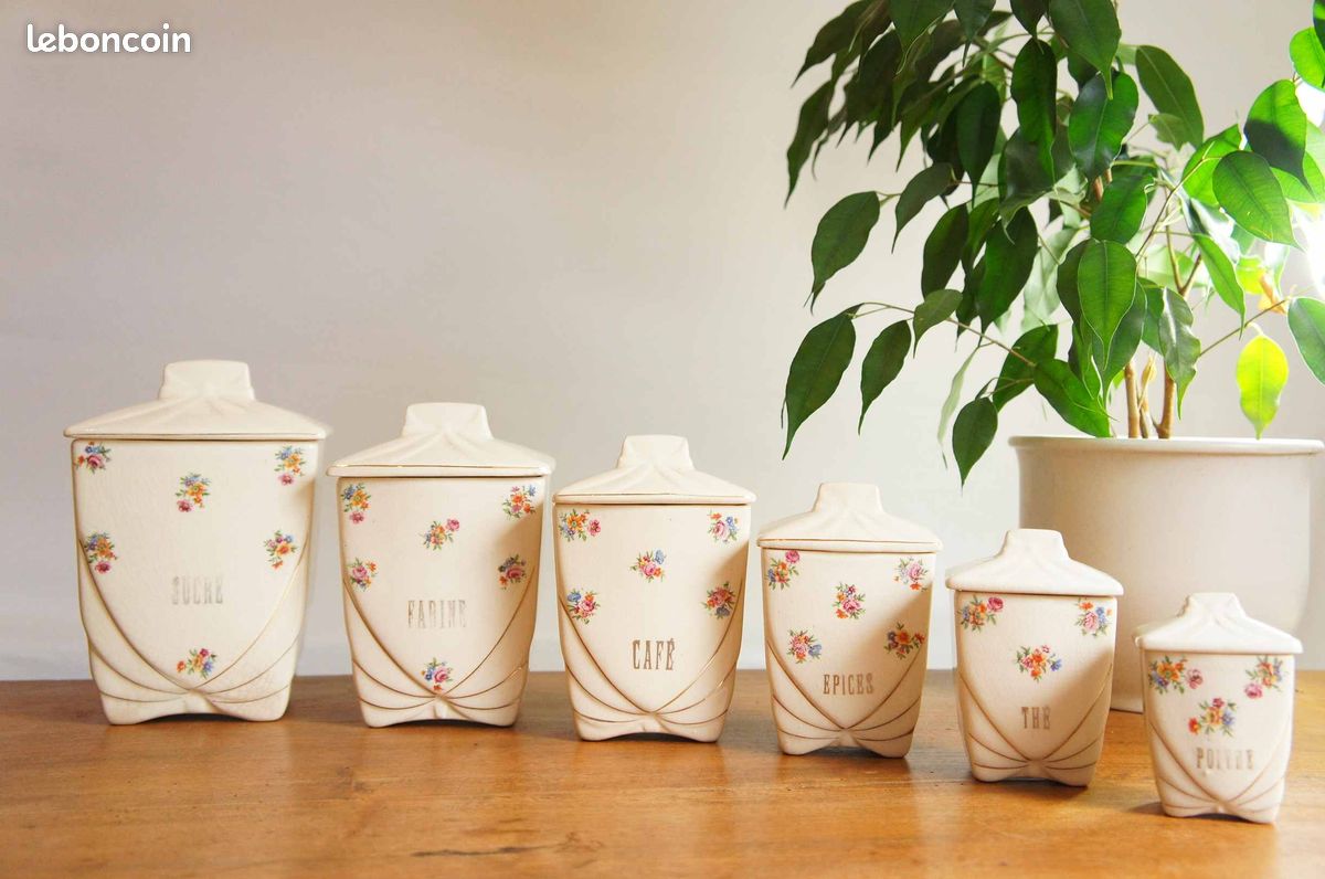 Série de 6 pots à épices anciens (image 1)