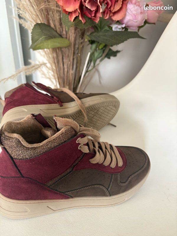 Basket bordeaux taille 38 (image 1)