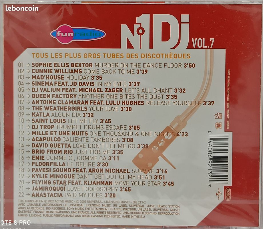 Cd Fun radio - N°1 dj vol.7 neuf - CD
