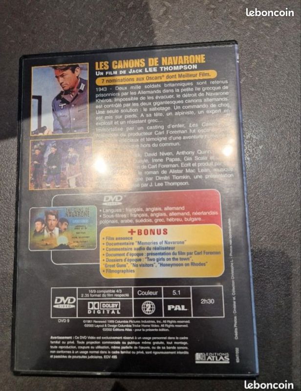 Dvd film Les canons de Navarone (image 2)