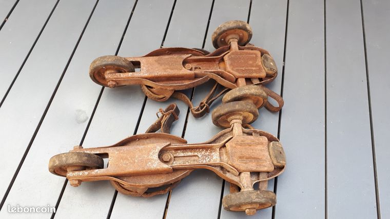 Patins à Roulettes Vintage Speedy – 3 Roues, Rares, Collection