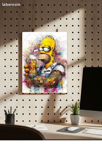 Plaque Décorative Métal « Do What Makes You Happy » - 20,3x30,5 Cm - Décoration Murale Inspirante Avec Champignon Et Grenouille