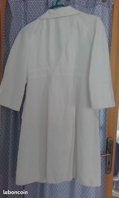 Vente Veste longue blanche très bon état marque Tara Jarmon taille 38 (image 2)