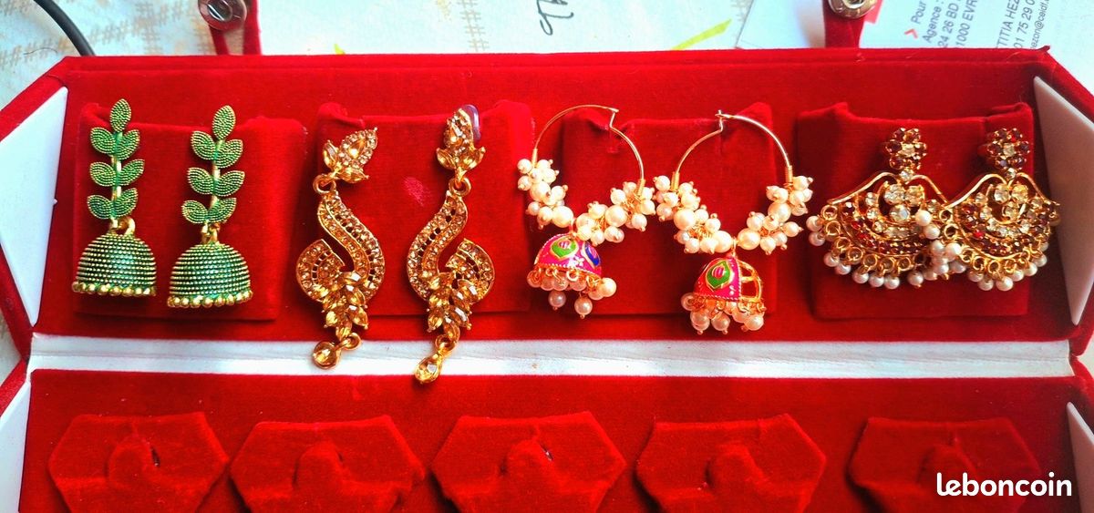 Superbe collection de boucles d’oreilles indiennes (6euros la piece) (image 6)