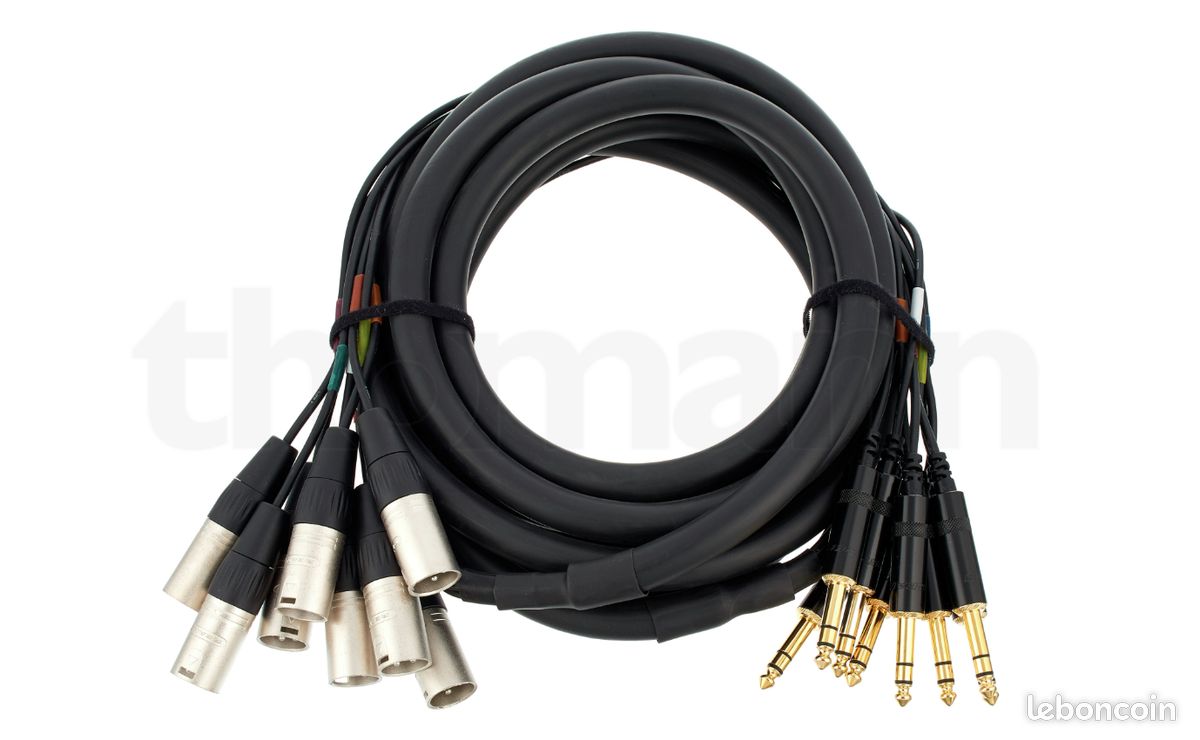 CORDIAL CABLES Multipaire 8 XLR mâle/8 jack stéréo 5 m (image 1)