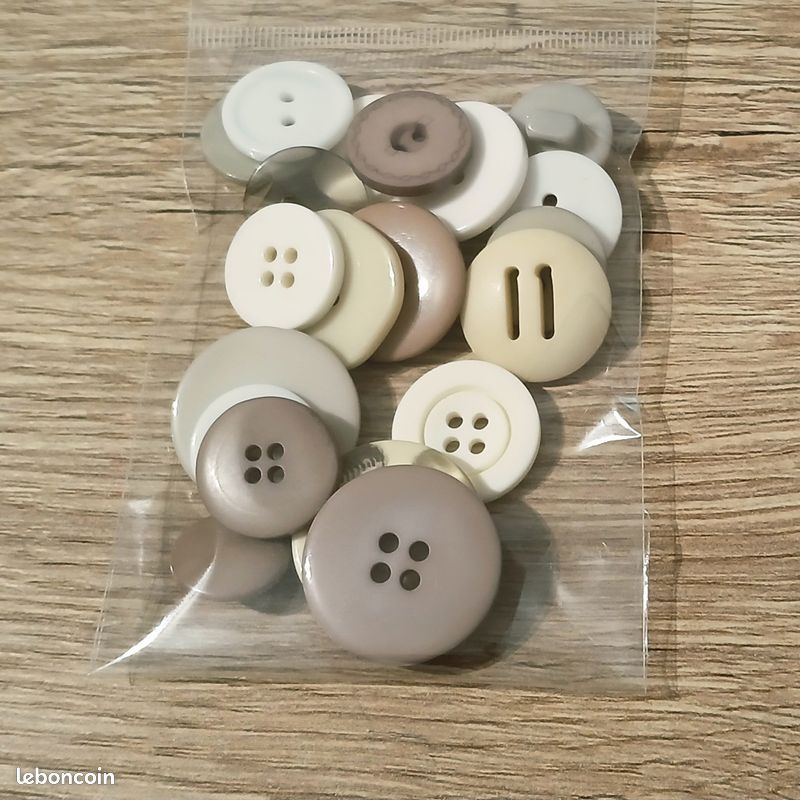 Lot De 6 Gros Boutons Vintage Marron - Inclusion Pied 2,7 Cm | Référence 701