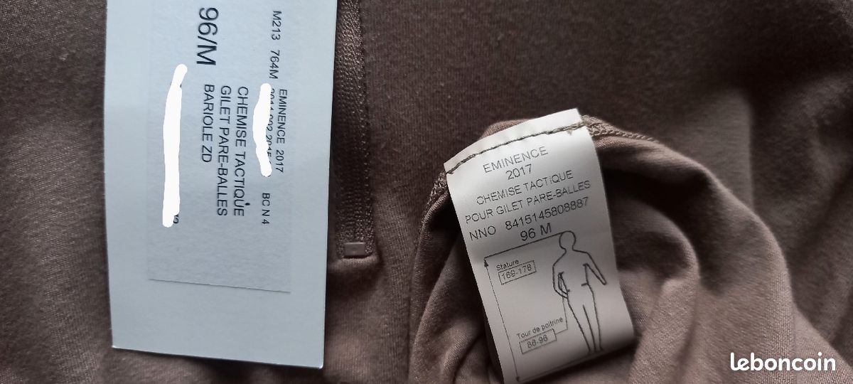 Chemise ubas marque eminence bariolé zone désertique taille 96m (image 2)