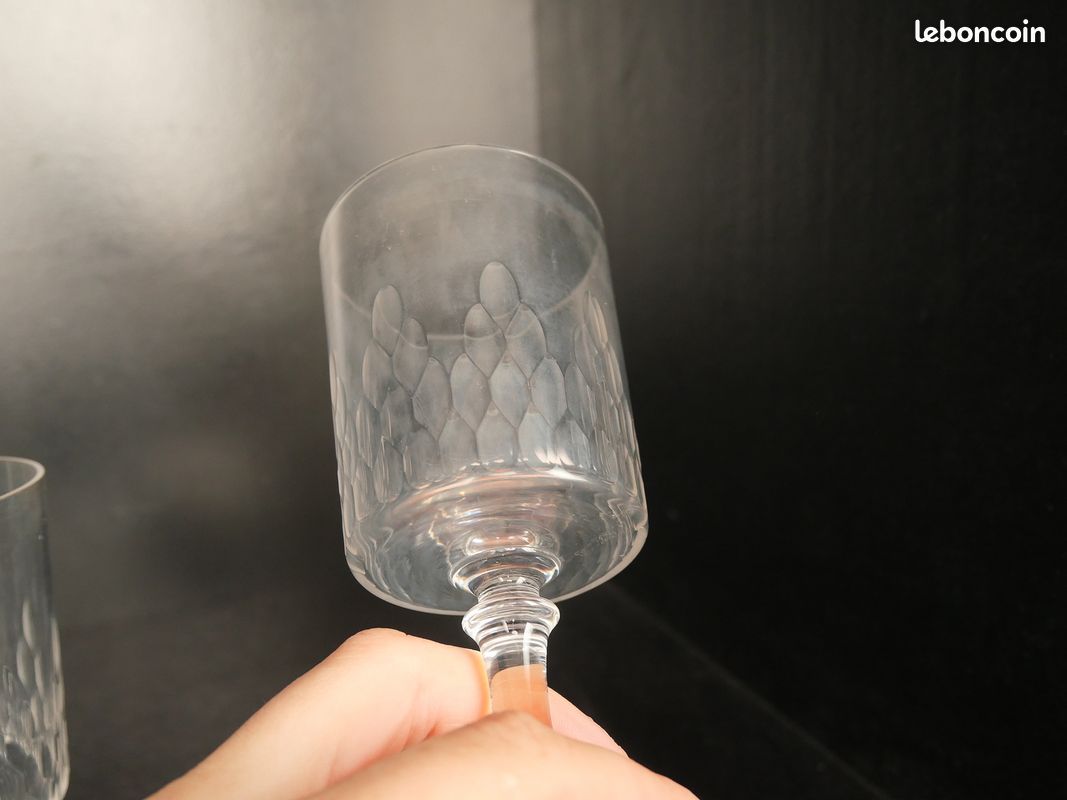 Lot de 3 coupes flûtes à Champagne en cristal de Baccarat modèle Champigny Richelieu - Arts de la table