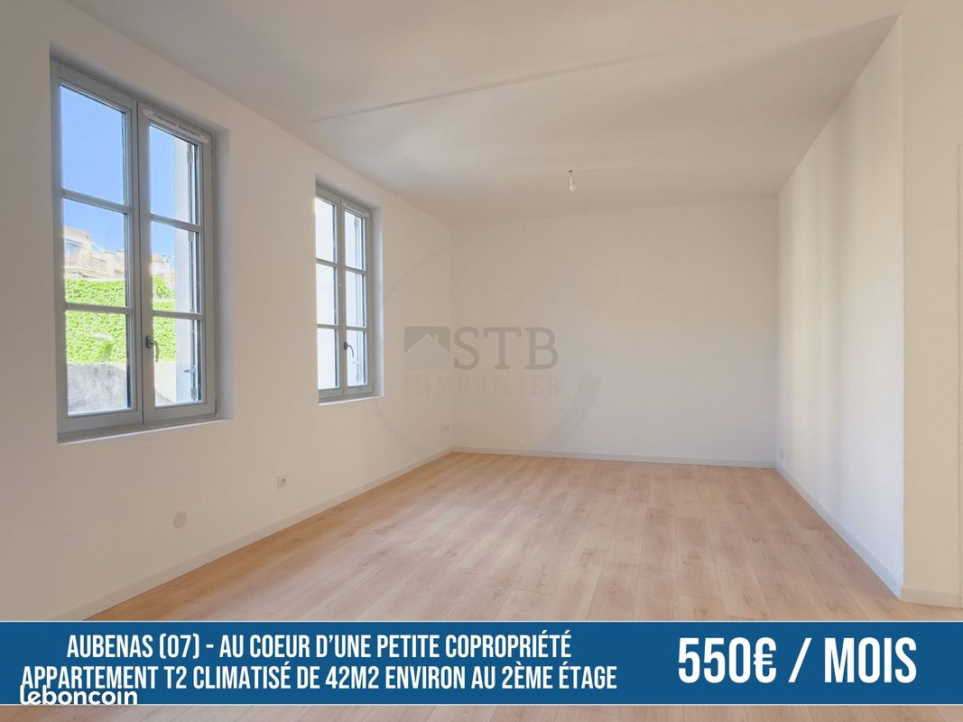 Appartement 2 pièces 42 m² · à Aubenas · 42 m² · 550 €/mois