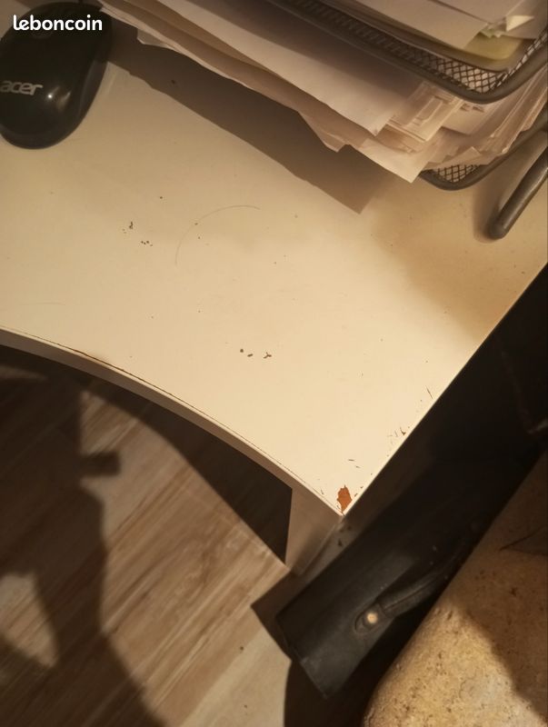 Bureau d'angle blanc (image 6)