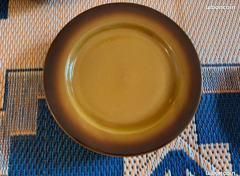 Lot de 16 assiettes en grès vintage – Tulowice Poland (image 5)