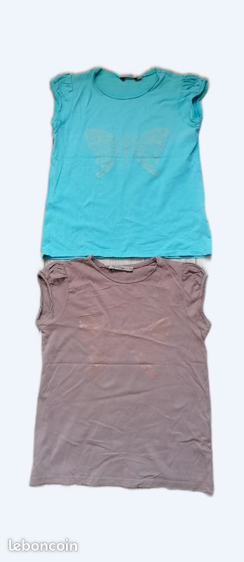 Lot tee shirt fille 10 ans (image 1)