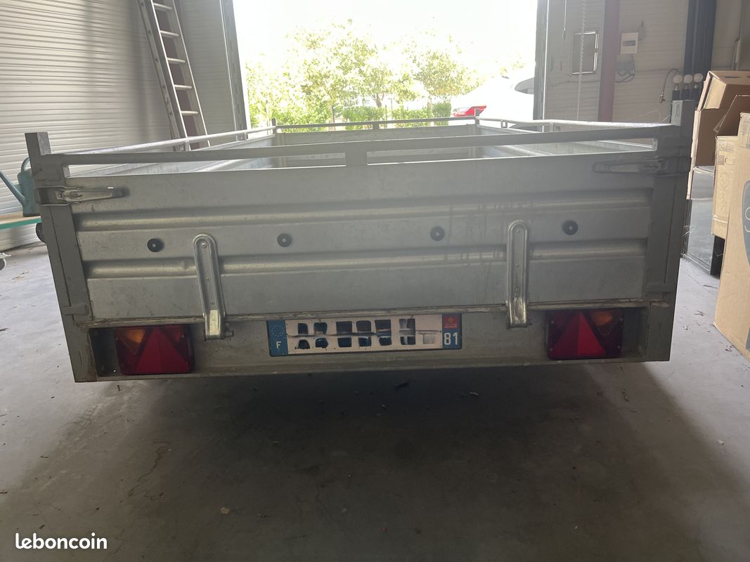 Remorque "knott" double essieux ptac 2000 kg (image 3)