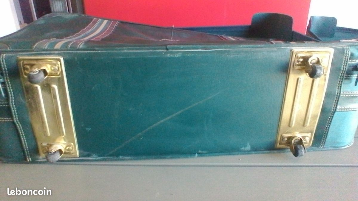 2 valises vertes en toile goldenman (image 7)