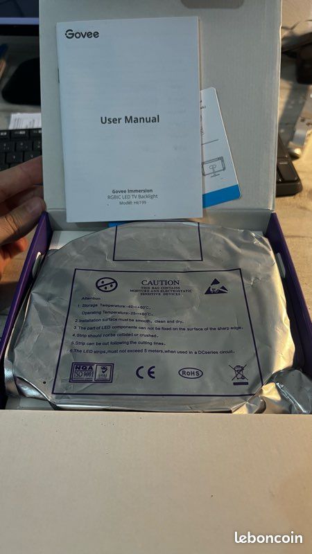 Govee Immersion H6199 - Ambilight TV LED RGBIC - Neuf (image 2)