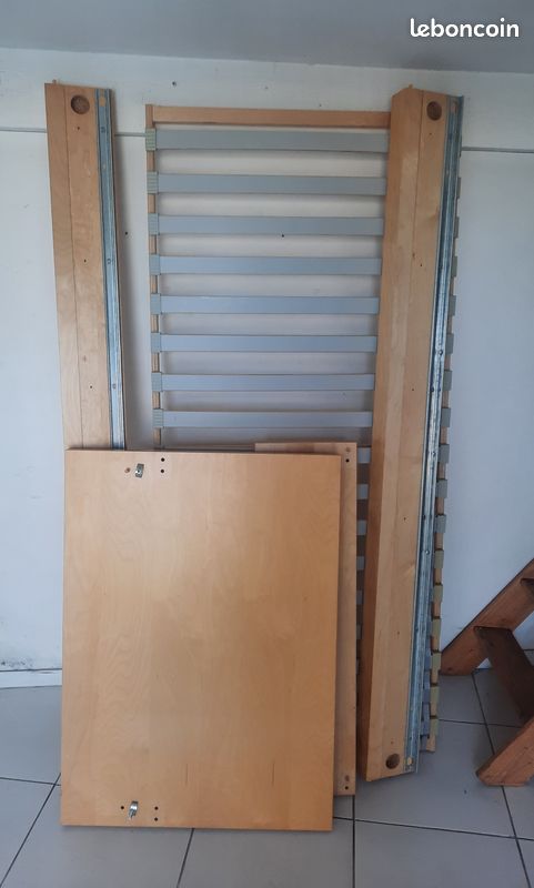 Lit une place 90x200cm cadre de lit + sommier (image 4)