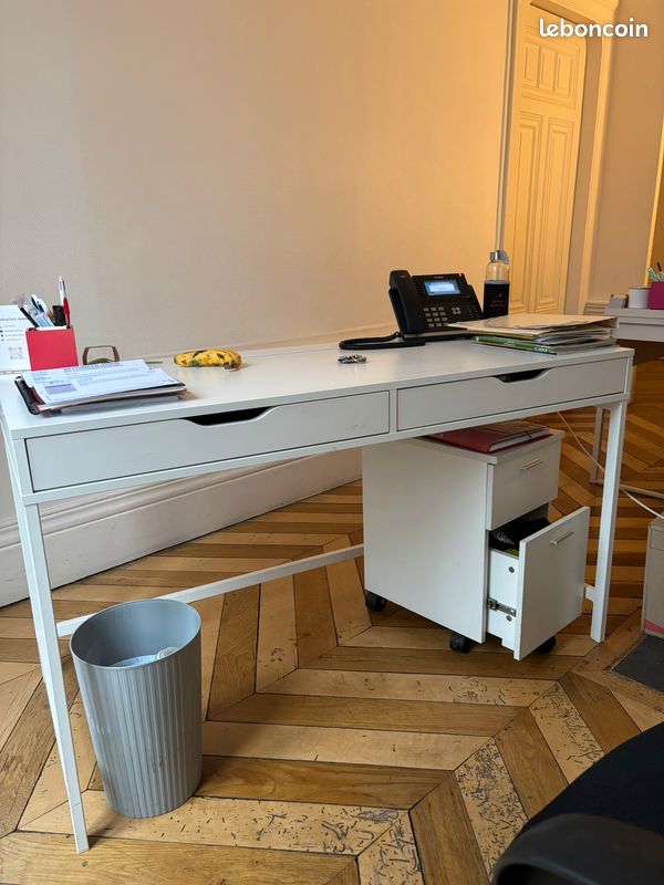 Bureau tiroir blanc IKEA (image 2)