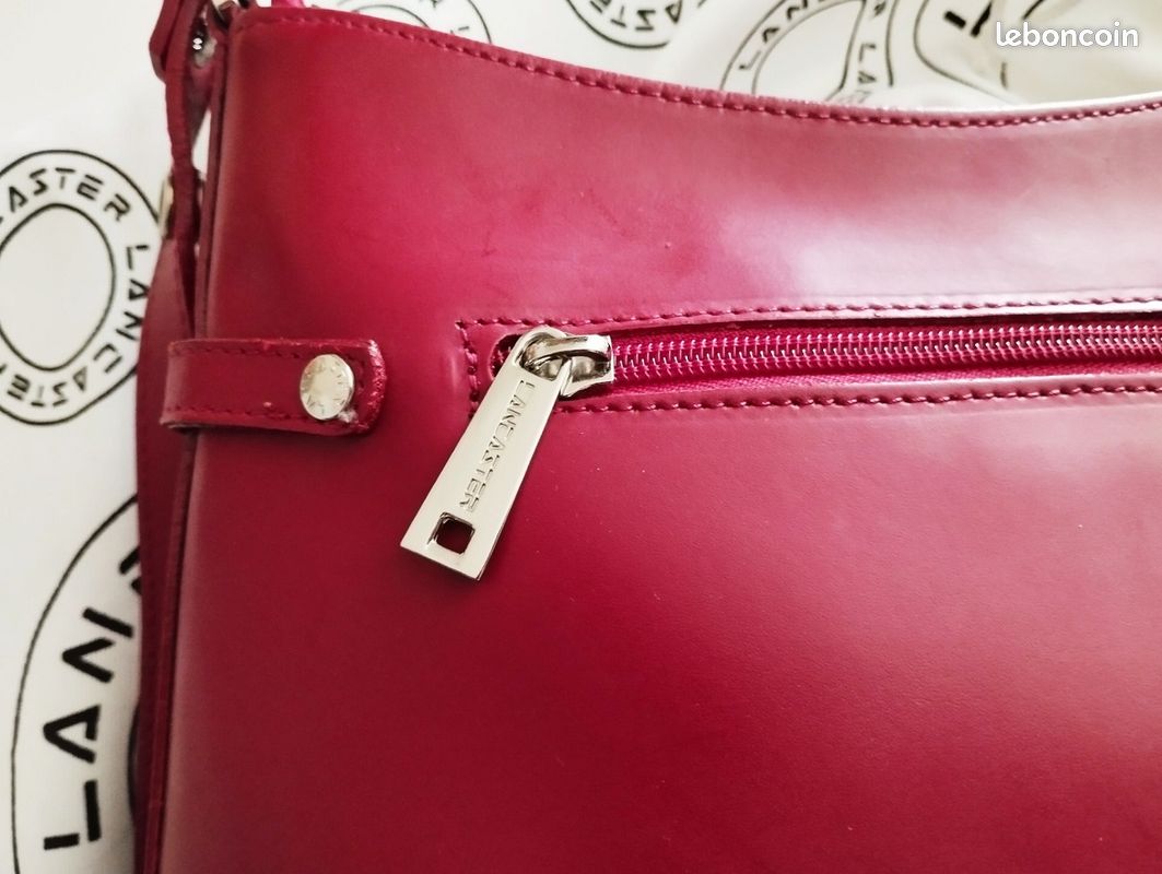 Sac en cuir bordeaux lancaster Accessoires Bagagerie - Main Image