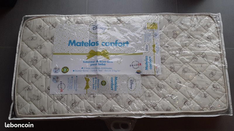 Lot Lit à barreaux+matelas+linge (image 8)