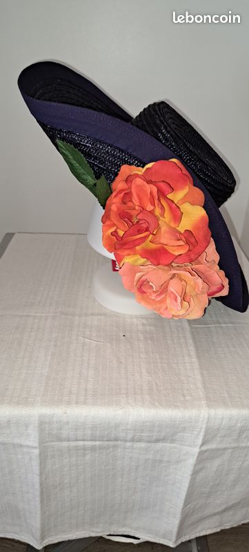 Chapeau paille marine (image 4)