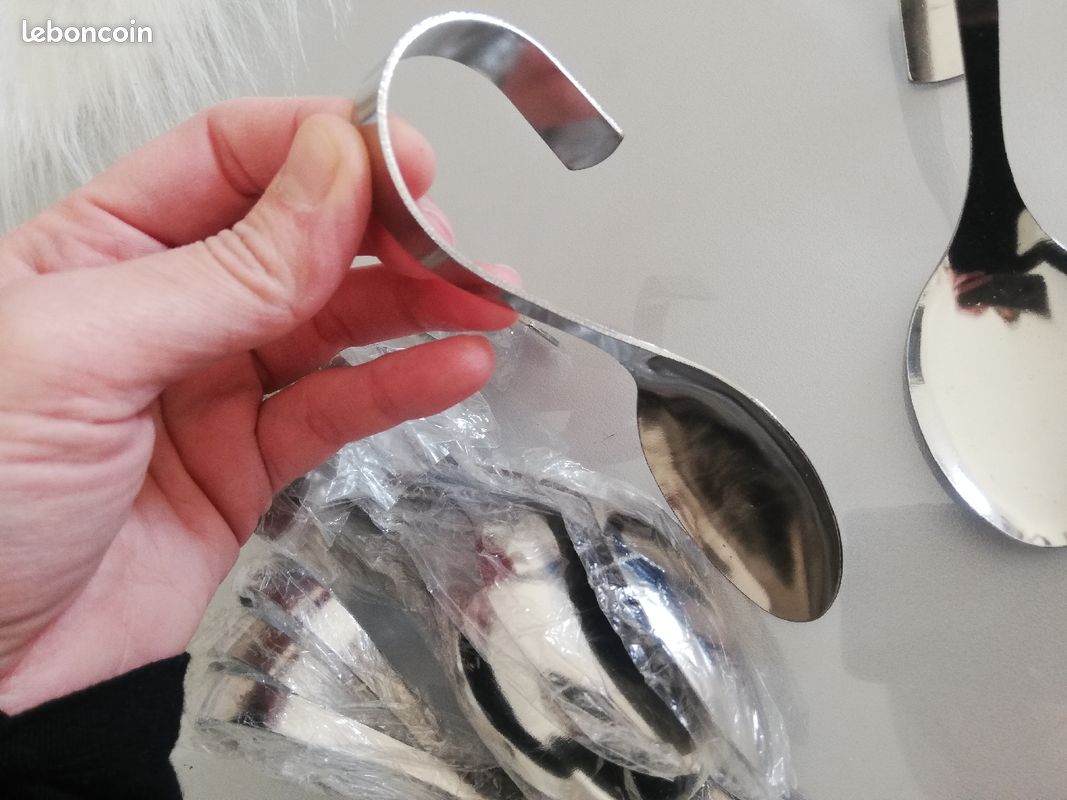 Cuillères inox apéritifs lot de 12 (image 2)