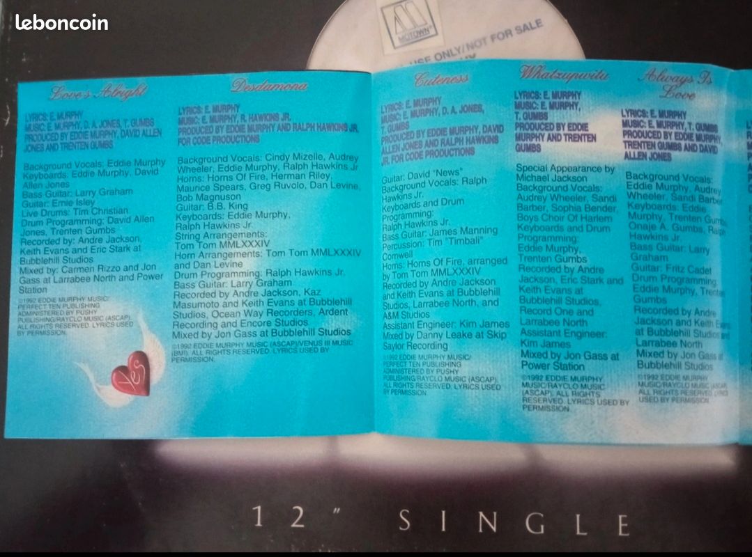 Album Eddie Murphy CD love's alright (image 8)
