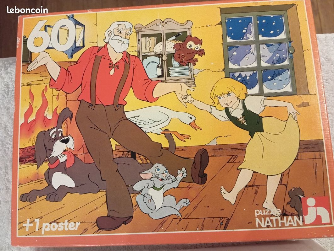 Puzzle heidi et son grand père vintage (image 1)