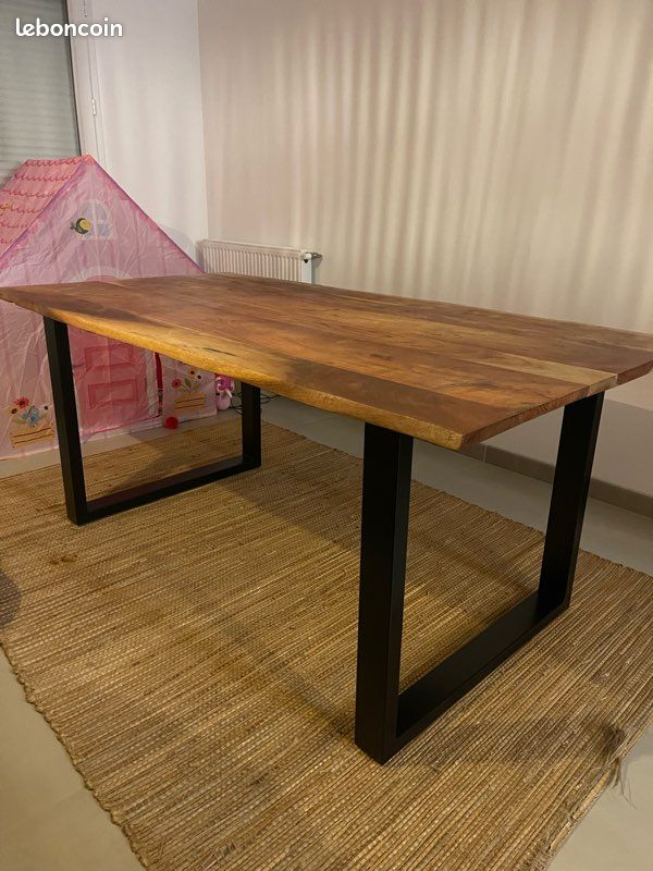 Table à manger rectangulaire en bois SKLUM (image 4)