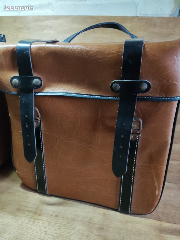 Paire De Sacoches Anciennes Pour Mobylette, Solex - Vintage - Occasion