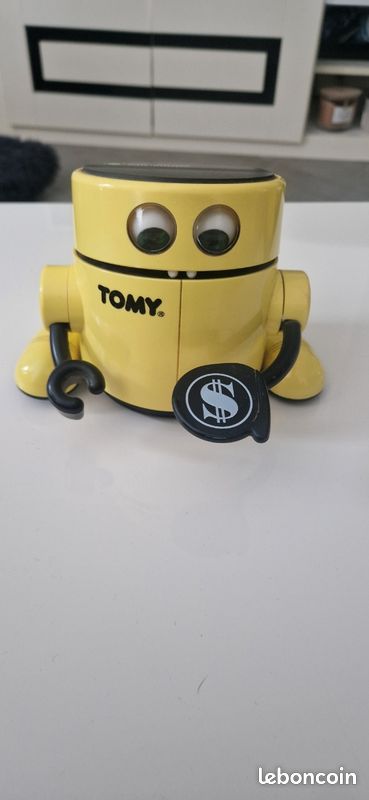 VINTAGE ROBOT TOMY TIRELIRE TOMY Mr. Money ANNÉES 80