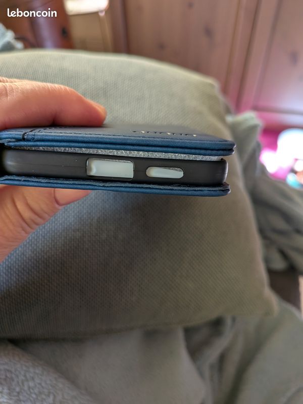 Étui Portefeuille Cuir Dark Blue QHOHQ + Verre Trempé pour Samsung S25 Edge 5G (image 6)