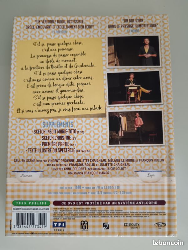 DVD du spectacle de Vincent Dedienne (image 2)