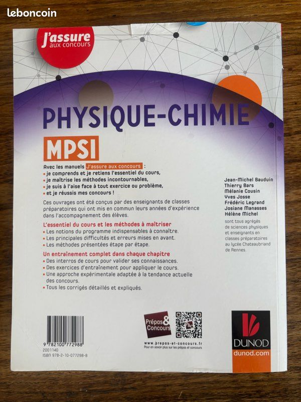 Manuel Physique-Chimie Classe Préparatoire - MPSI (image 3)