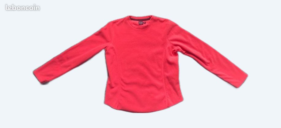 Pull polaire rose fluo Gap en Small (image 1)