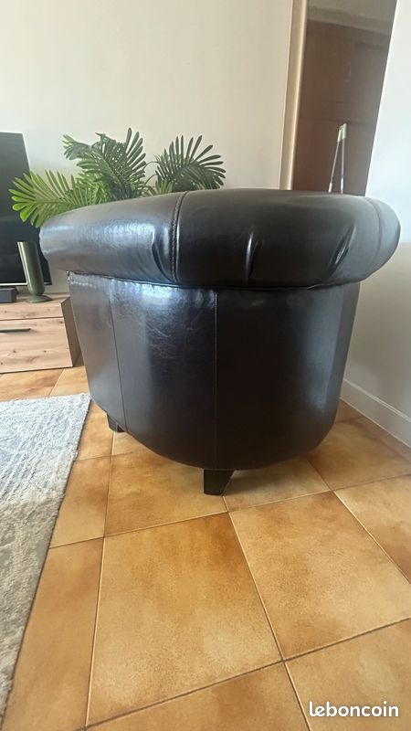 Fauteuil Club FLY PEPPONE Mustang Marron (image 6)
