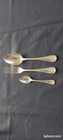 Ménagère 37 Pièces Alphenide Art Déco – Années 40, Métal Argenté