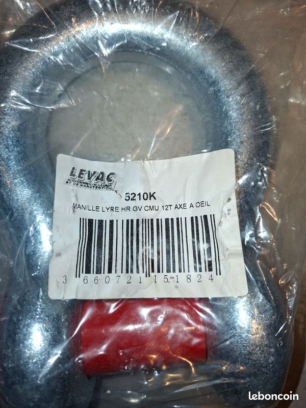 Lot de 2 manille lyre HR GV CMU 12T (image 2)