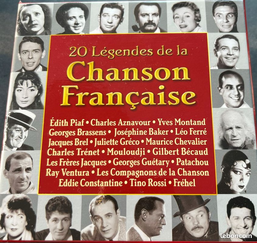 20 Légendes de la Chanson Française Coffret 5 CD (image 1)