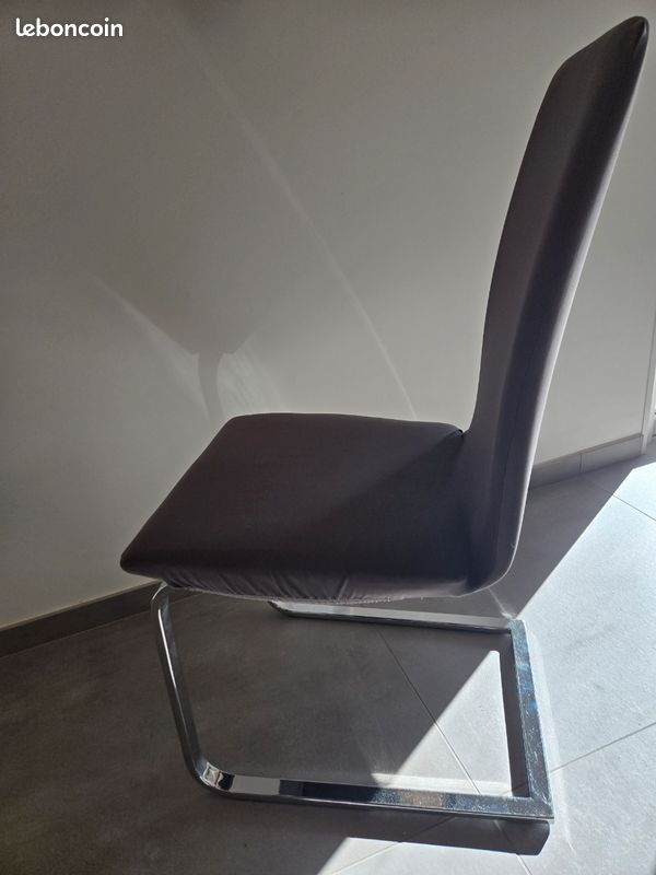 Chaises simili et chrome (image 3)