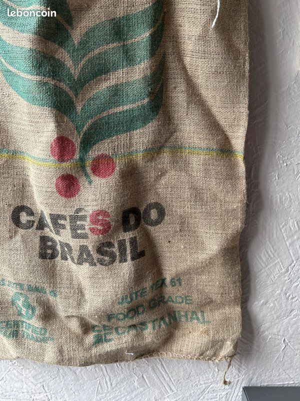 Sac XXL cabas en toile de jute recyclage sac à café