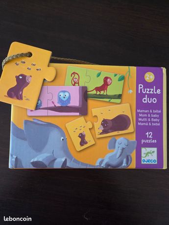 PUZZLE DUO MAMAN ET BEBE de DJECO Jeux Jouets