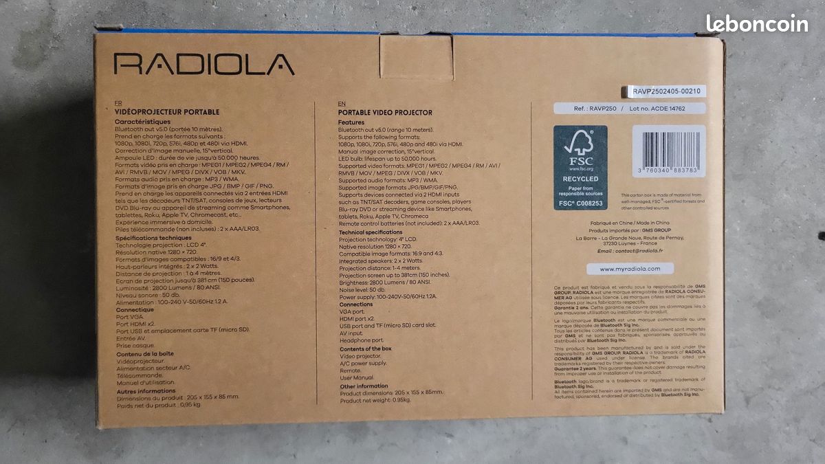 Télécommande Vintage Radiola Pour VCR Ou TV, Bon état