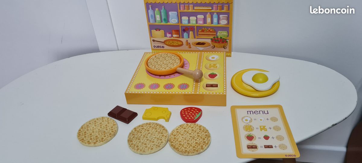 DJECO - Jeu de cuisine et d’imitation BOIS – Atelier crêpes (image 3)