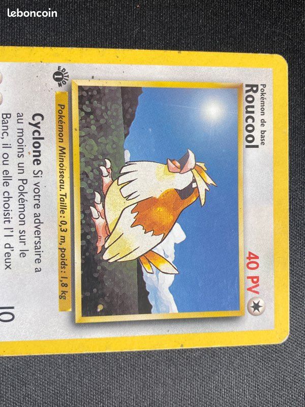 Carte Pokemon - Roucool - Edition 1 - Set de base (image 2)