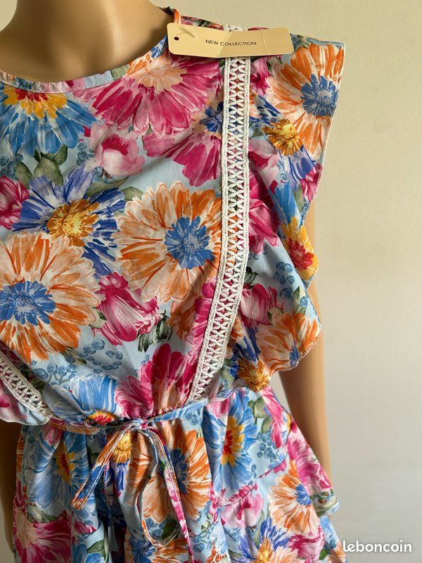 Robe Rose New Collection Taille Unique - Sans Manches, Longueur Genou - Neuf Avec étiquettes
