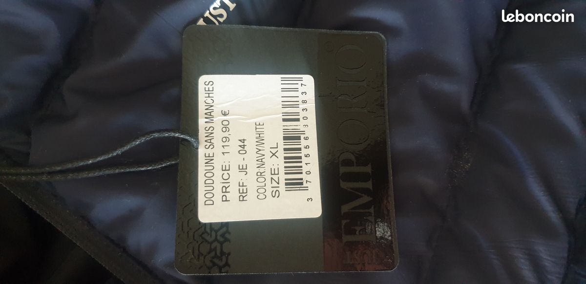 Doudoune sans manches homme neuve Emporio (image 3)